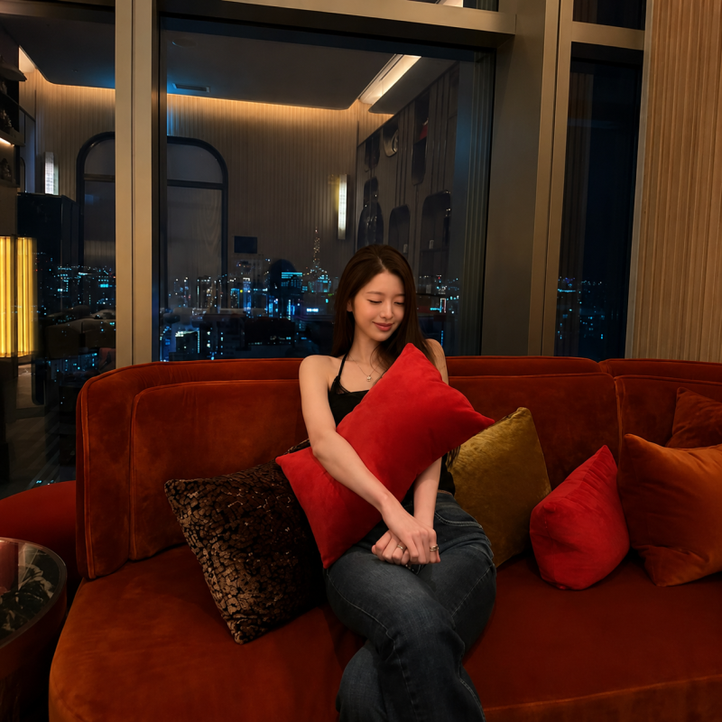 Jang Wonyoung's 22nd Birthday Glow-Up: Lounge Edition