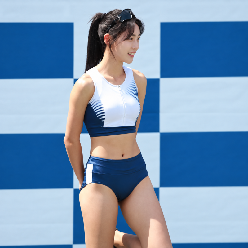 "They say she's a former national team athlete known as the Yoo Ji-min of track and field..." Her look that has conquered even the variety show scene.
