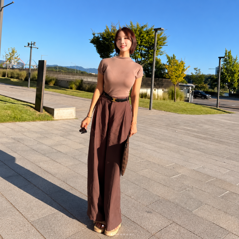 "I heard she was the top student at Seoul National University of Education, earned a master's degree from Seoul National University, and even worked as an elementary school teacher..." The brown daily look of an influencer who is now a fitness YouTuber