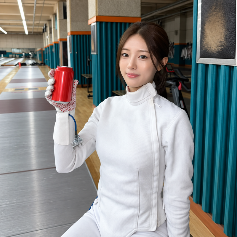 "She looks like a celebrity... but she won back-to-back individual fencing titles..." The travel look of a 20-year-old national fencing team member