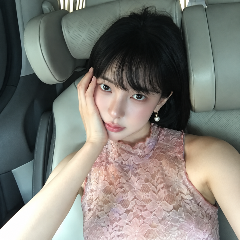 The actress who studied in Harbin, China for two years to get permission to act...” Her innocent white dress look