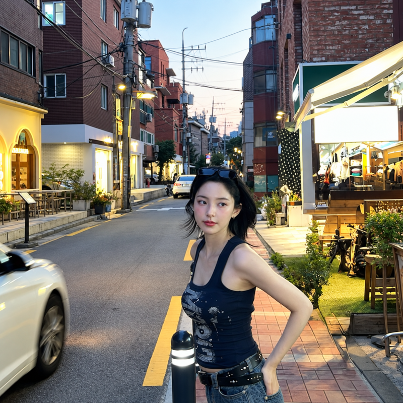 The actress who studied in Harbin, China for two years to get permission to act...” Her innocent white dress look
