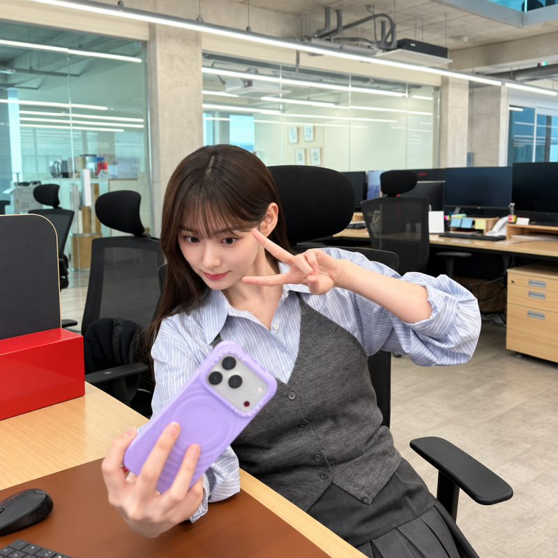 "She missed out on the I.O.I 10th-anniversary reunion..." but in the drama, she returns as a company employee in her fifth year.