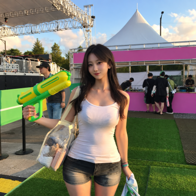 "They say she's one of the top three beauties of Yonsei University's Department of Journalism..." From a beautiful announcer's New York see-through crop top look to her summer festival look