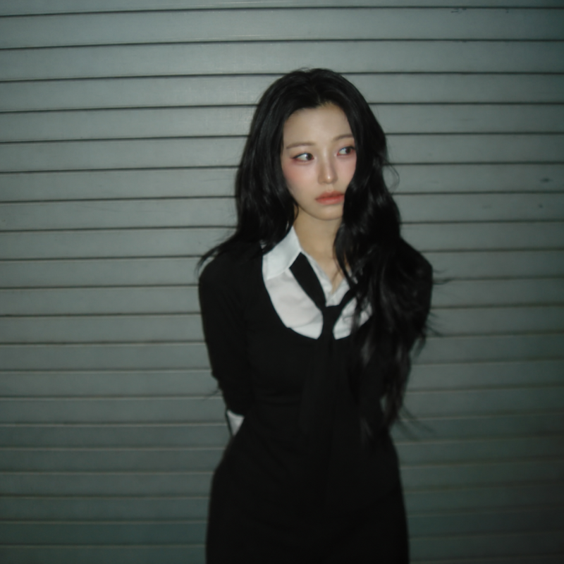 "They say she becomes a cold beauty once the eye smile disappears..." The daily look of an idol who was a middle school student at the time of her debut.