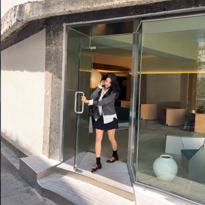 "They said she is a sophisticated actress who looks best in long skirts..." The daily look of the actress who even received a call from an agency after appearing on Challenge Golden Bell.