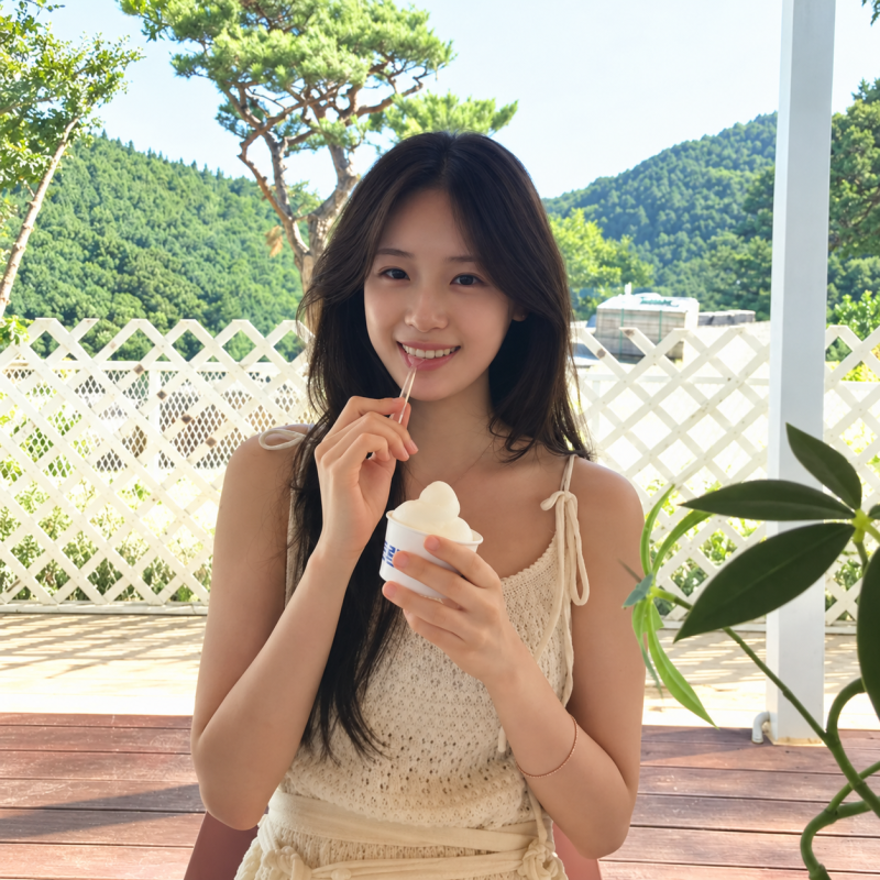 "She is an actress called 'Little Go Yoon-jung'..." From the ruffled blouse look to the knit vest airport look of the rookie actress