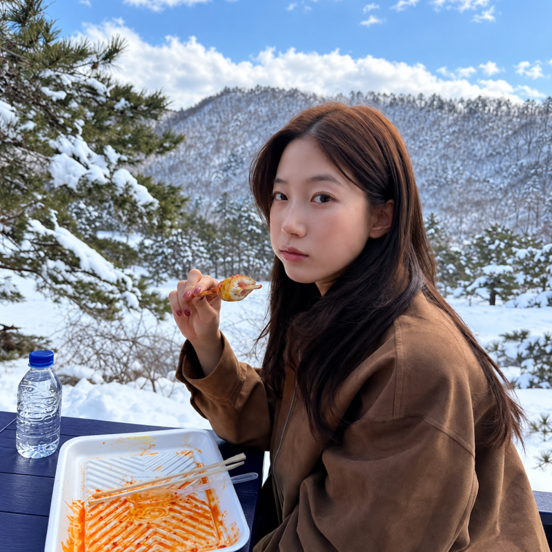 "They say she has the best looks and figure among the idols...” The travel daily look of the idol overflowing with healthy beauty